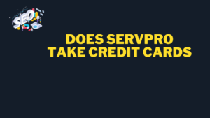 does servpro take credit cards