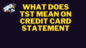 what does tst mean on credit card statement