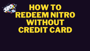 how to redeem nitro without credit card