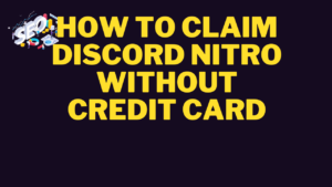 how to claim discord nitro without credit card