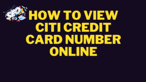 how to view citi credit card number online