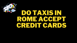 do taxis in rome accept credit cards