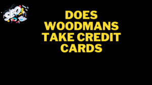 does woodmans take credit cards